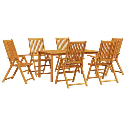 Garten Essgruppe 7 pcs Braun Akazie Massivholz