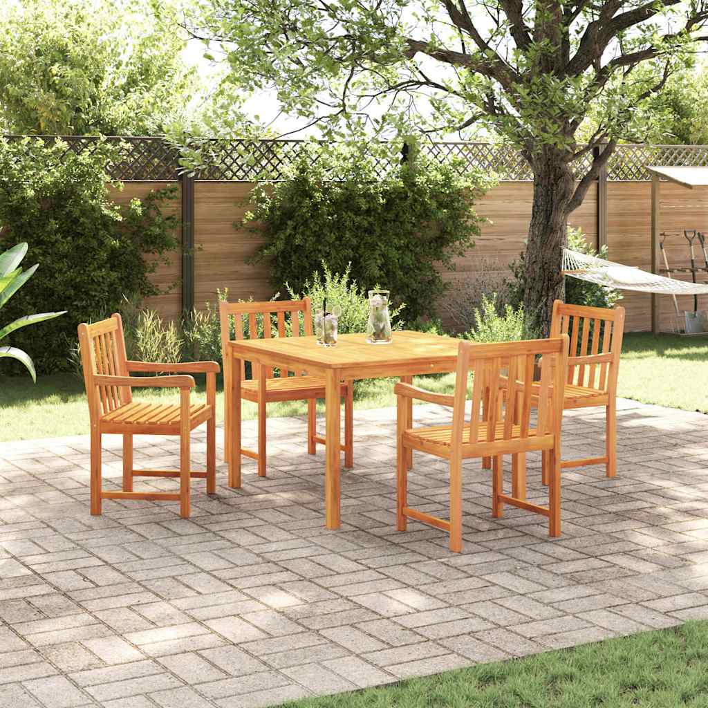 Garten Essgruppe 5 pcs Braun Massivholz Akazie