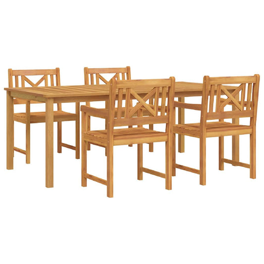 Garten Essgruppe 5 pcs Braun Akazie Massivholz