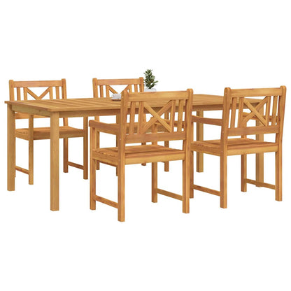Garten Essgruppe 5 pcs Braun Akazie Massivholz