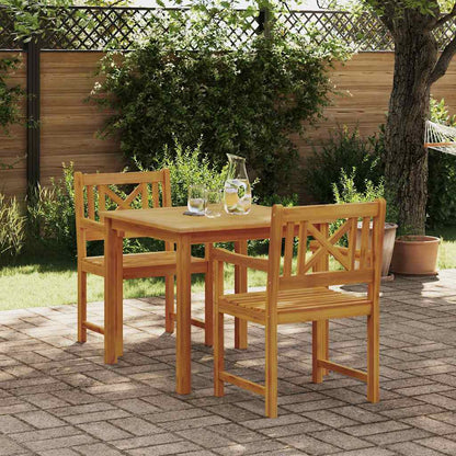 Garten Essgruppe 3 pcs Braun Massivholz Akazie