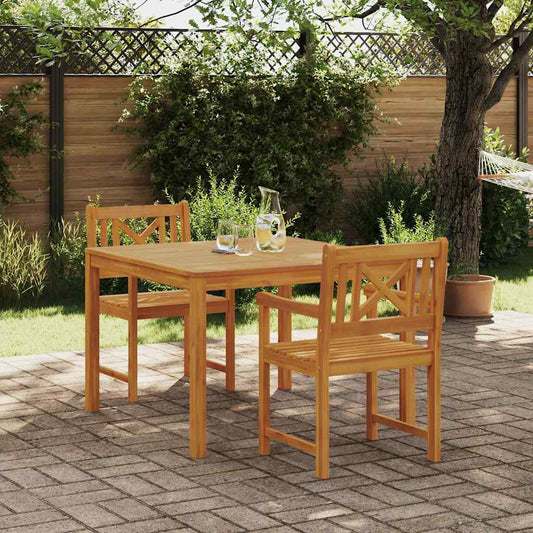 Garten Essgruppe 3 pcs Braun Massivholz Akazie