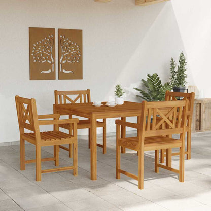 Garten Essgruppe 5 pcs Braun Massivholz Akazie