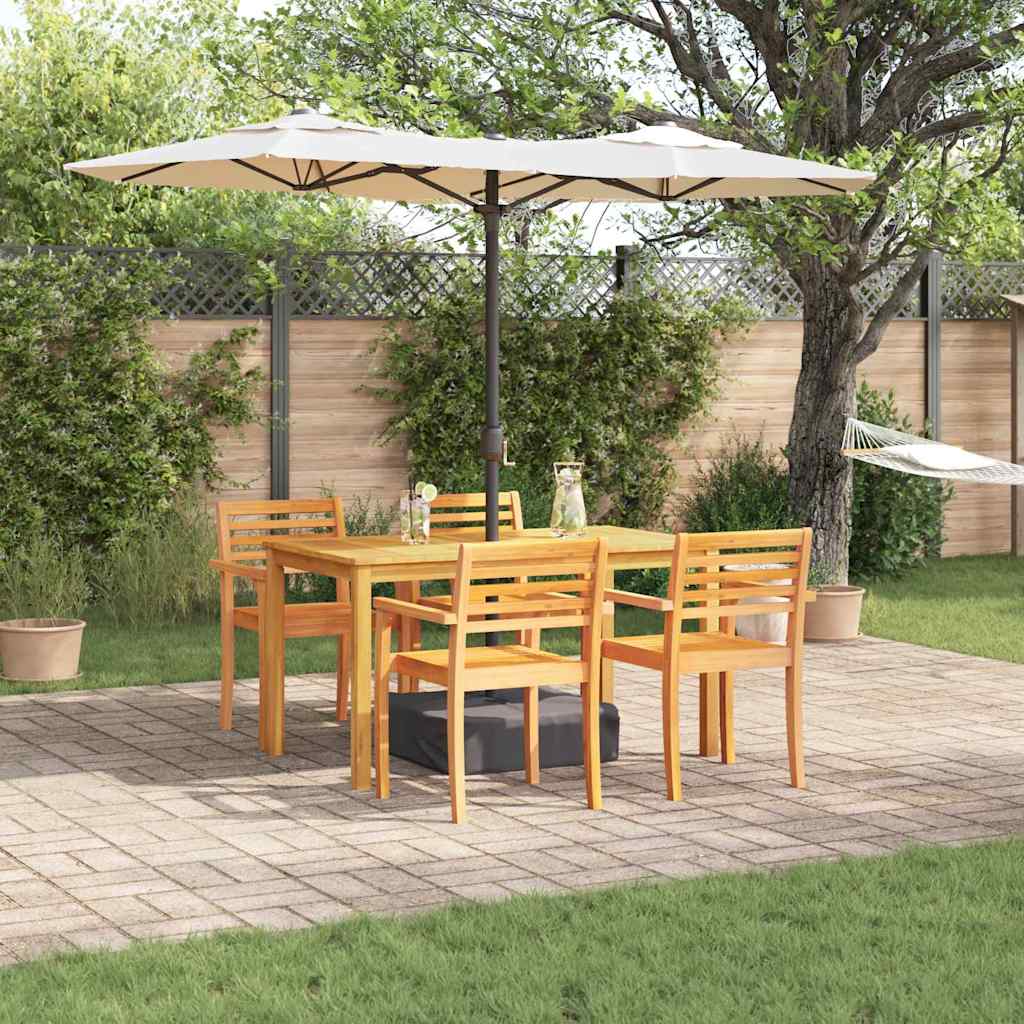 Garten Essgruppe 5 pcs Braun Akazie Massivholz