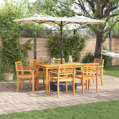 Garten Essgruppe 7 pcs Braun Akazie Massivholz