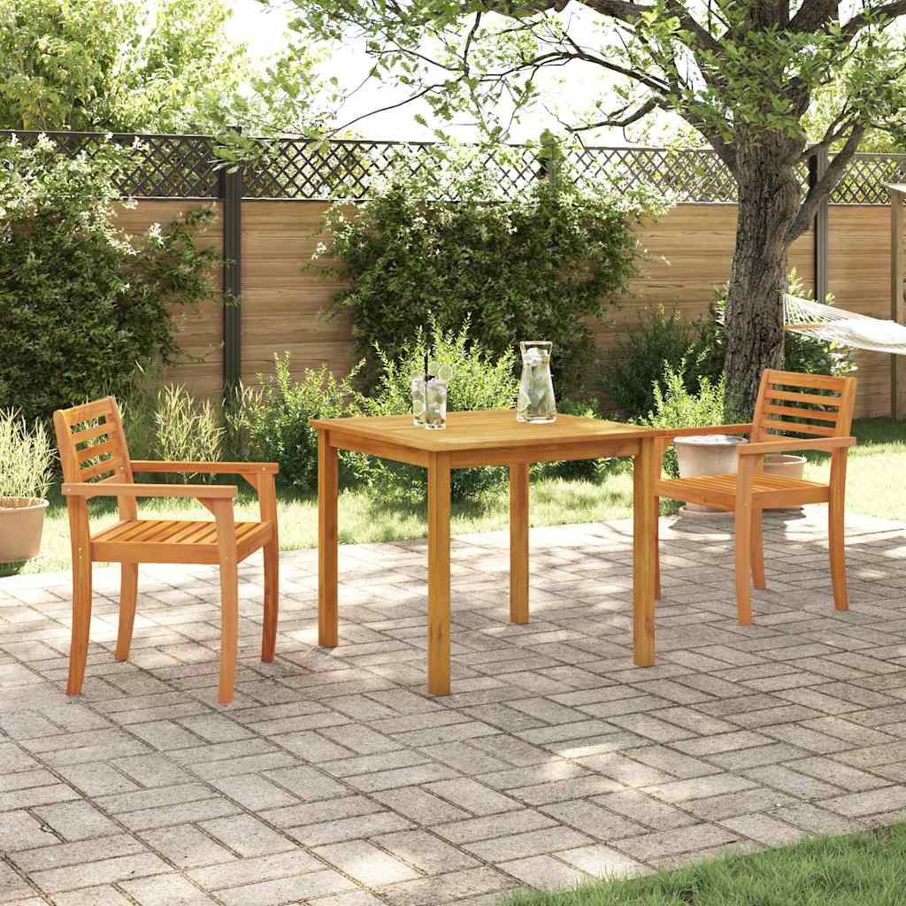 Garten Essgruppe 3 pcs Braun Akazie Massivholz