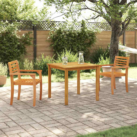 Garten Essgruppe 3 pcs Braun Akazie Massivholz