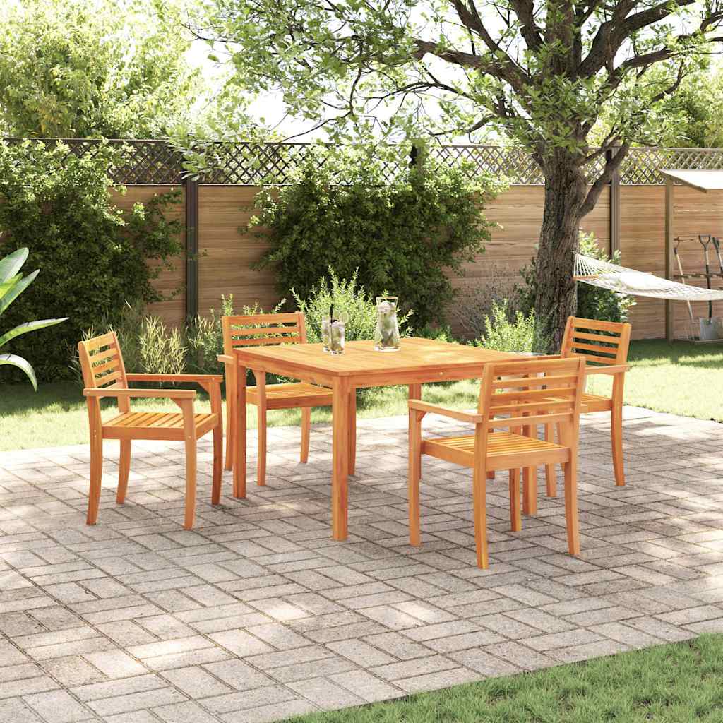 Garten Essgruppe 5 pcs Braun Akazie Massivholz