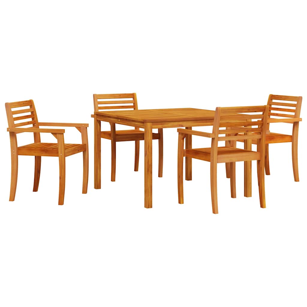 Garten Essgruppe 5 pcs Braun Akazie Massivholz