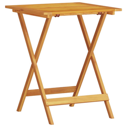 Klapp Bistro Set 3 pcs Braun Akazie Massivholz