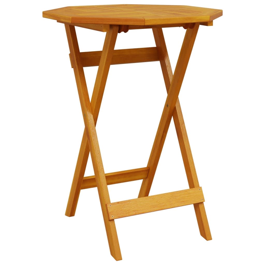 Klapp Bistro Set 3 pcs Braun Akazie Massivholz