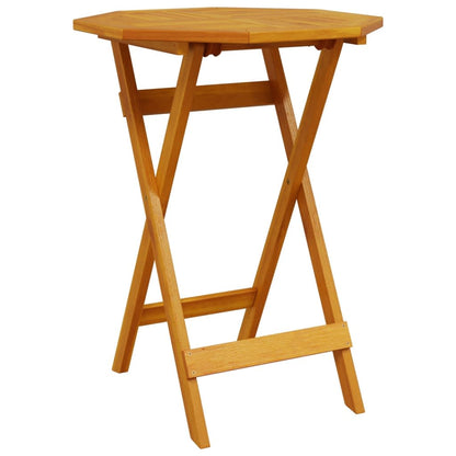 Klapp Bistro Set 3 pcs Braun Akazie Massivholz