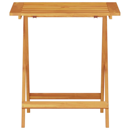 Klapp Bistro Set 3 pcs Braun Akazie Massivholz