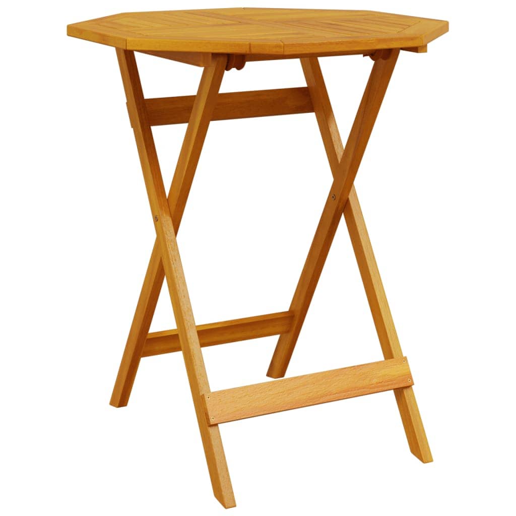 Klapp Bistro Set 3 pcs Braun Akazie Massivholz