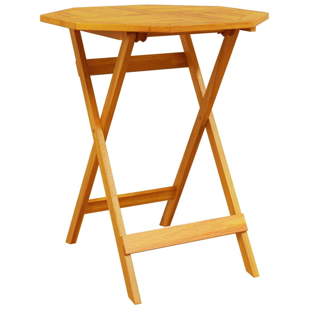 Klapp Bistro Set 3 pcs Braun Akazie Massivholz