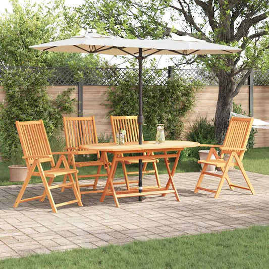 Garten Essgruppe 5 pcs Braun Akazie Massivholz