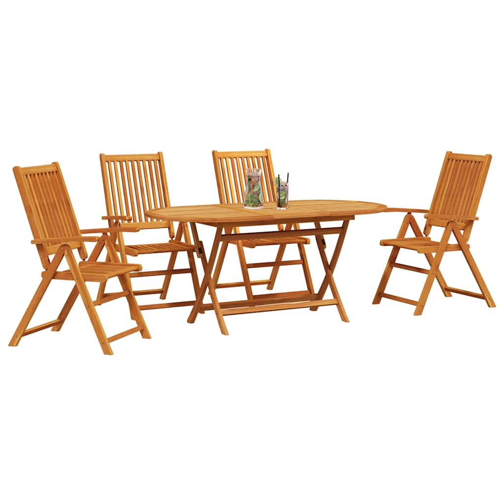 Garten Essgruppe 5 pcs Braun Akazie Massivholz