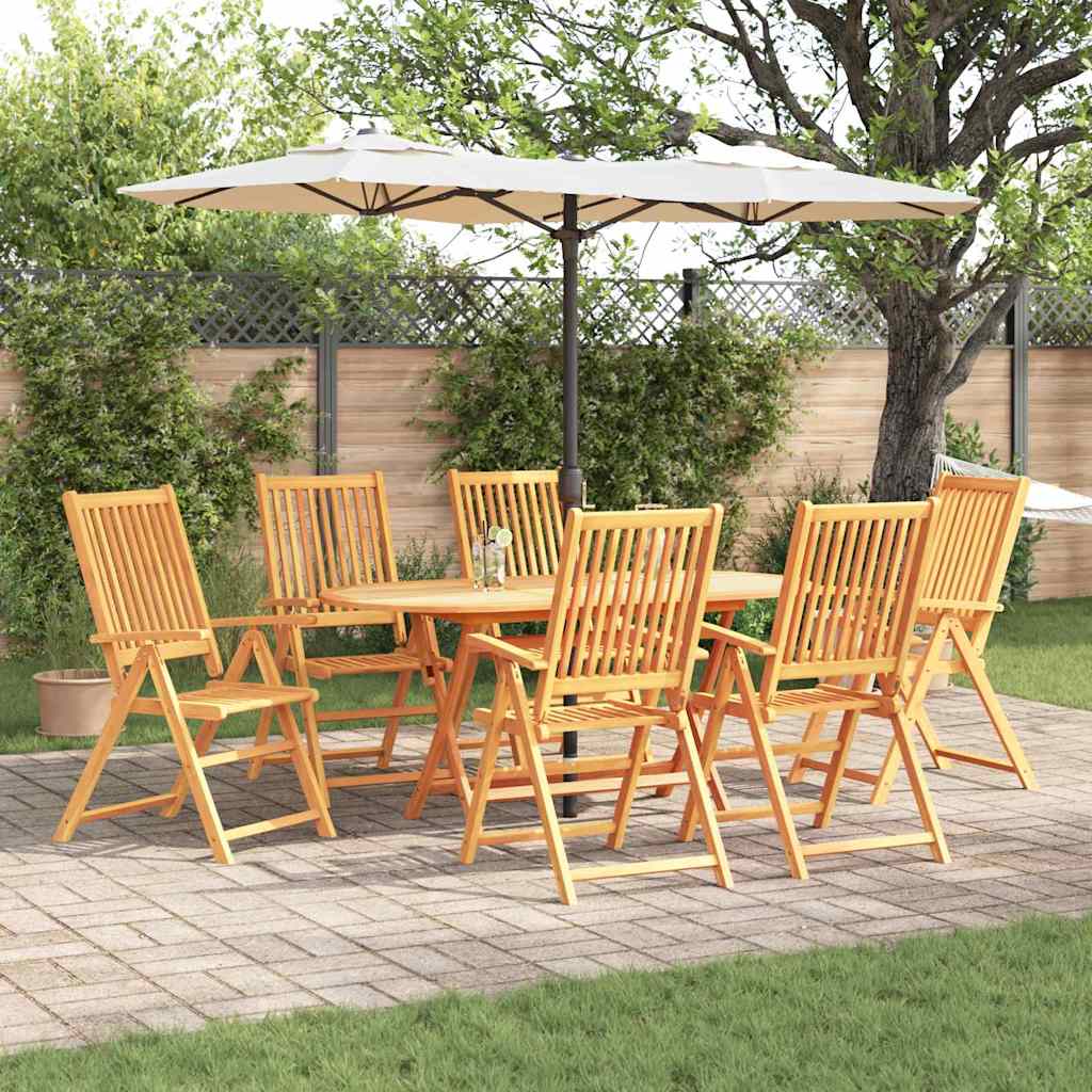 Garten Essgruppe 7 pcs Braun Akazie Massivholz