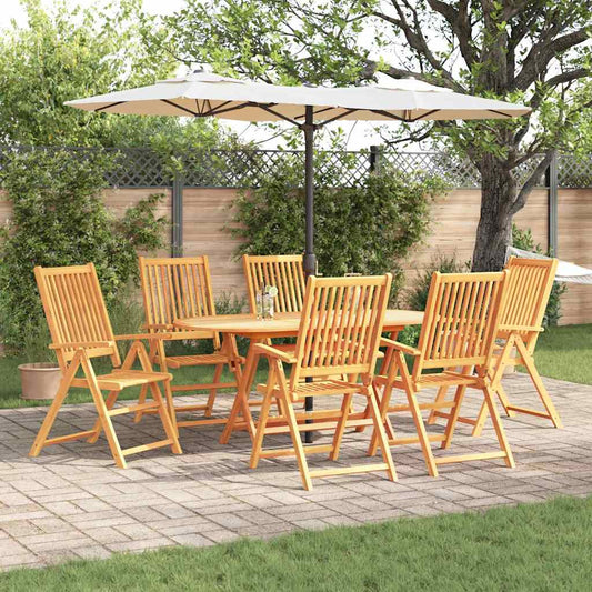 Garten Essgruppe 7 pcs Braun Akazie Massivholz
