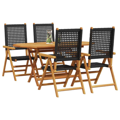 Garten Essgruppe 5 pcs Schwarz