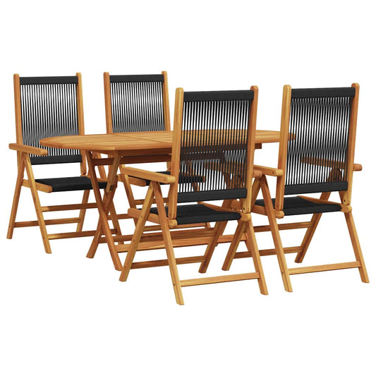 Garten Essgruppe 5 pcs Schwarz