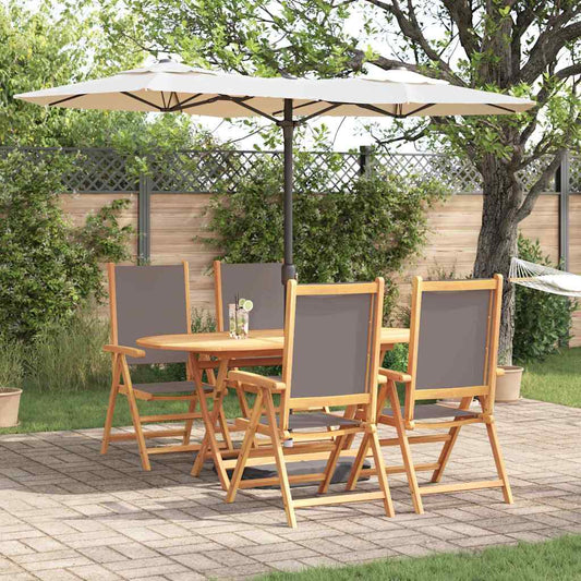 Garten Essgruppe 5 pcs Anthrazit Akazie Massivholz