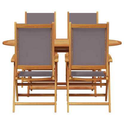 Garten Essgruppe 5 pcs Anthrazit Akazie Massivholz