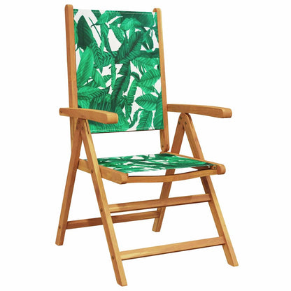 Garten Essgruppe 5 pcs Blattmuster Akazie Massivholz