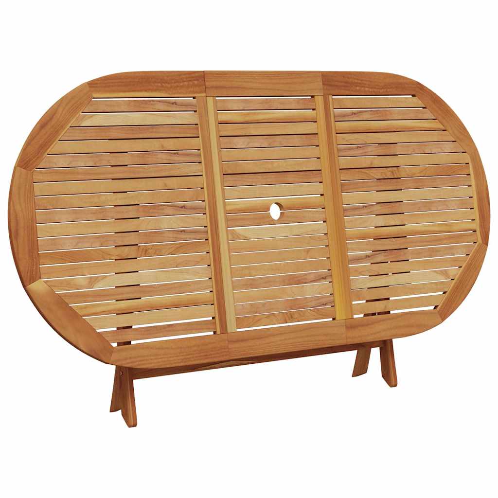 Garten Essgruppe 7 pcs Blau und weiß Akazie Massivholz