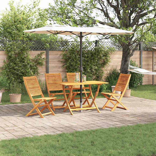 Garten Essgruppe 5 pcs Braun Akazie Massivholz