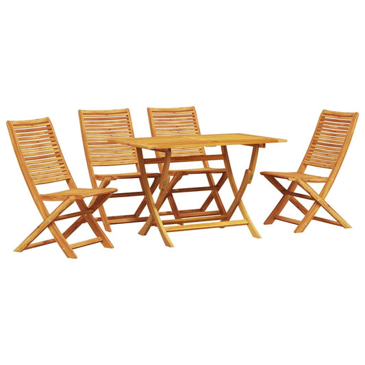 Garten Essgruppe 5 pcs Braun Akazie Massivholz