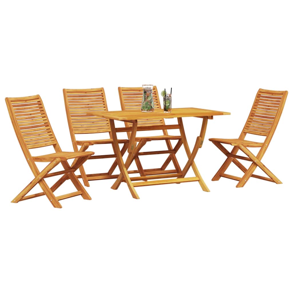 Garten Essgruppe 5 pcs Braun Akazie Massivholz