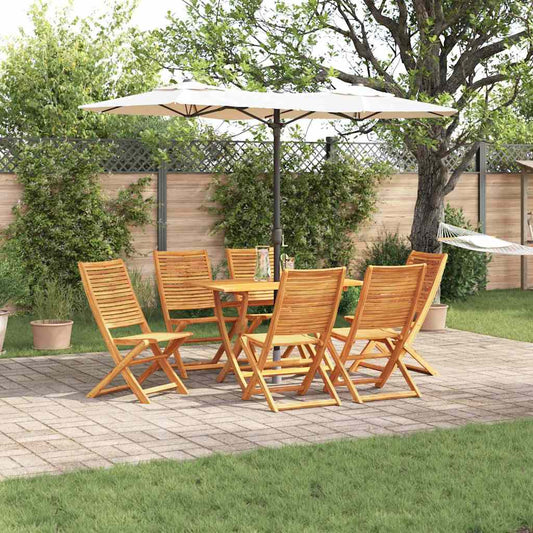 Garten Essgruppe 7 pcs Braun Akazie Massivholz