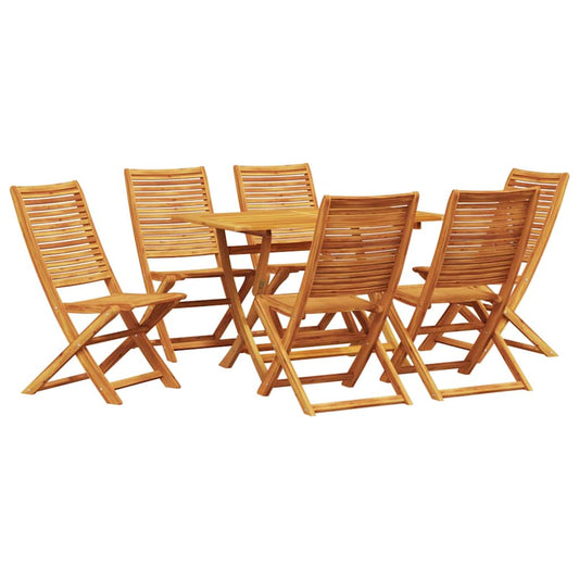 Garten Essgruppe 7 pcs Braun Akazie Massivholz