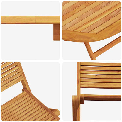 Garten Essgruppe 7 pcs Braun Akazie Massivholz