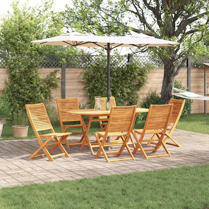 Garten Essgruppe 7 pcs Braun Akazie Massivholz
