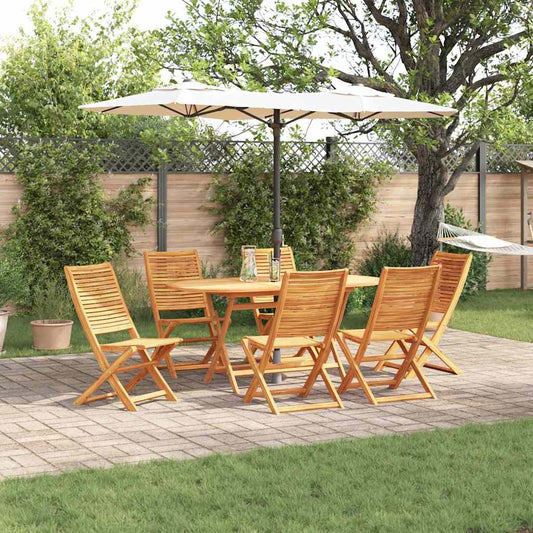 Garten Essgruppe 7 pcs Braun Akazie Massivholz