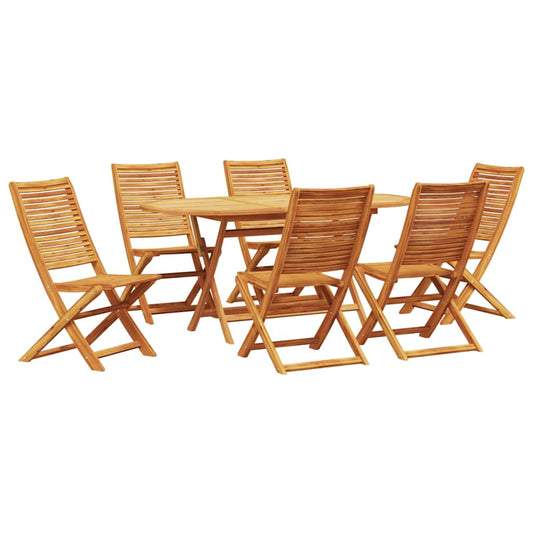 Garten Essgruppe 7 pcs Braun Akazie Massivholz