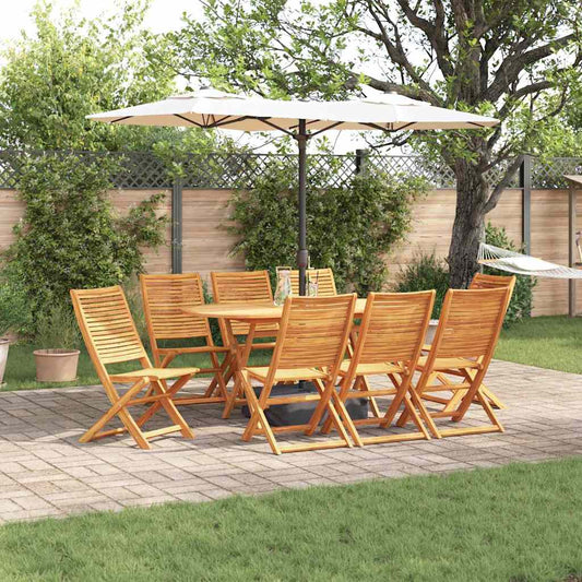 Garten Essgruppe 9 pcs Braun Akazie Massivholz