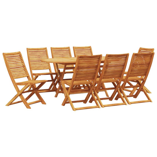 Garten Essgruppe 9 pcs Braun Akazie Massivholz