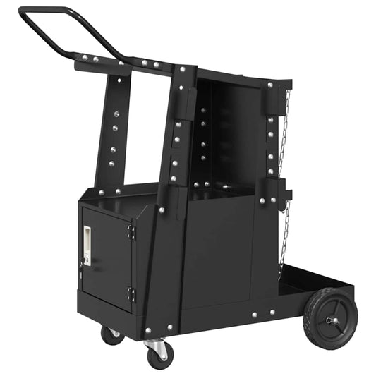 Schweißwagen Schwarz 90 x 46 x 96 cm Stahl