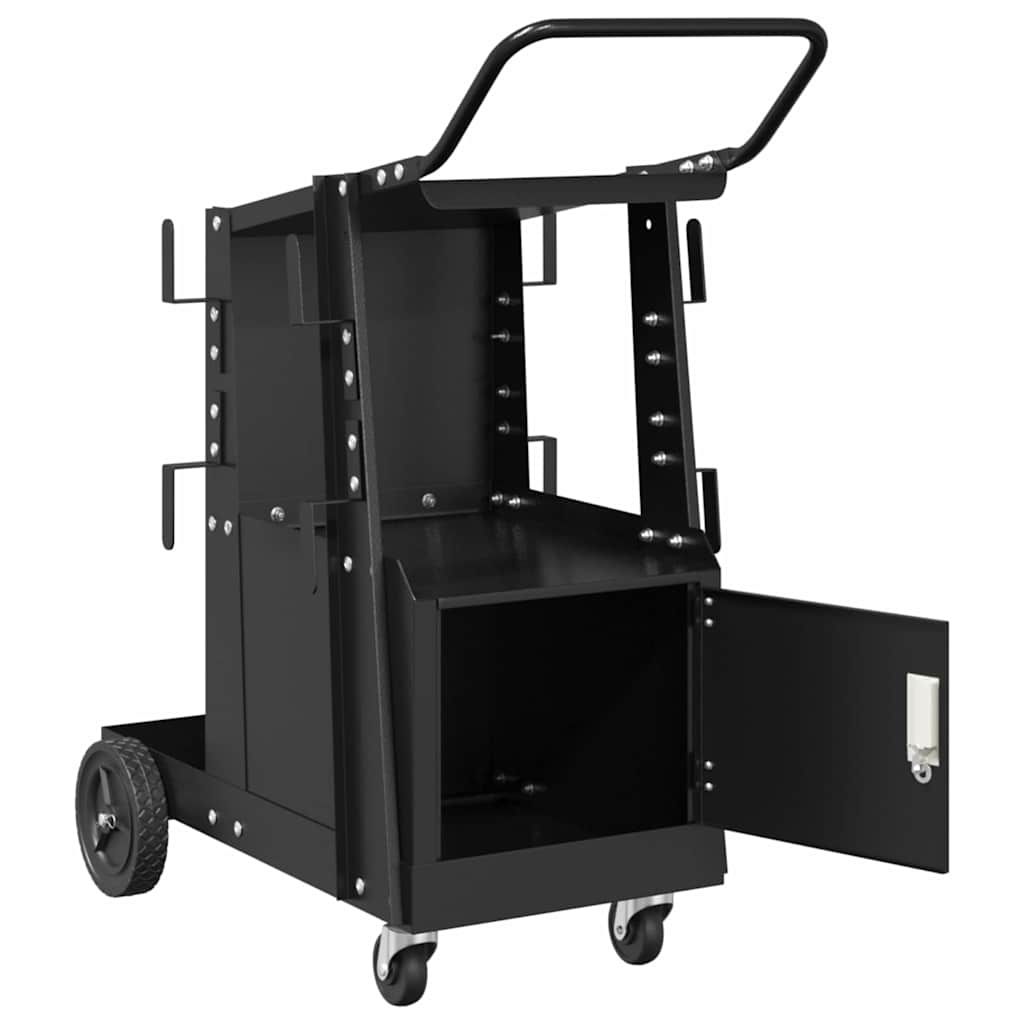 Schweißwagen Schwarz 90 x 46 x 96 cm Stahl