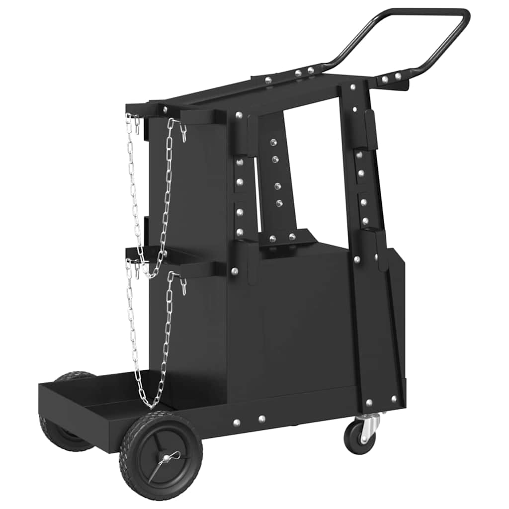 Schweißwagen Schwarz 90 x 46 x 96 cm Stahl