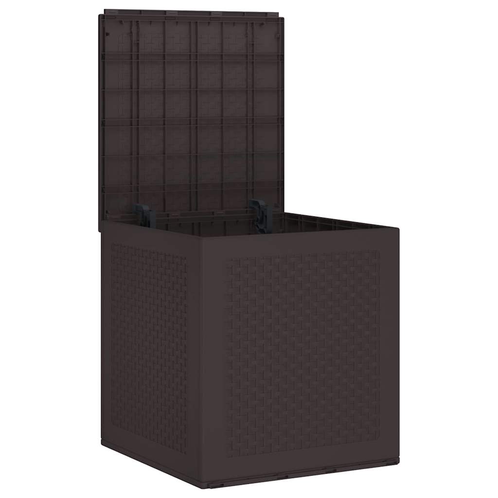 Gartenlagerbox mit Speicher Braun 55 x 53 x 57 cm Polypropylen