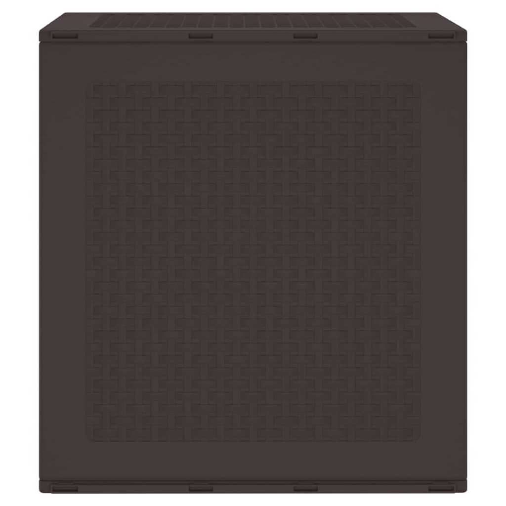 Gartenlagerbox mit Speicher Braun 55 x 53 x 57 cm Polypropylen