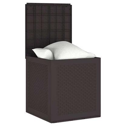 Gartenlagerbox mit Speicher Braun 55 x 53 x 57 cm Polypropylen