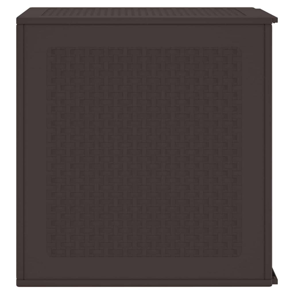 Gartenlagerbox mit Speicher Braun 55 x 53 x 57 cm Polypropylen