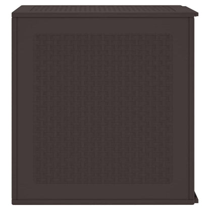 Gartenlagerbox mit Speicher Braun 55 x 53 x 57 cm Polypropylen