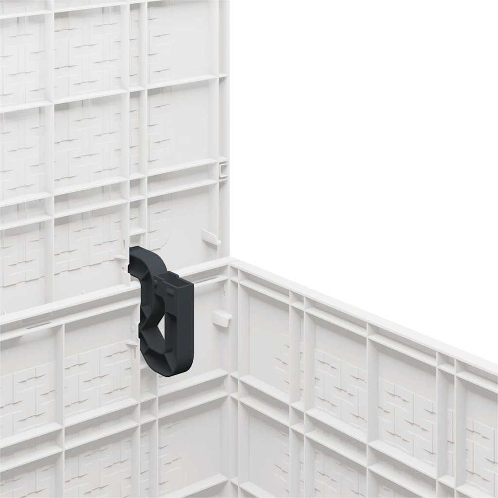 Gartenlagerbox mit Speicher Weiß 55 x 53 x 57 cm Polypropylen