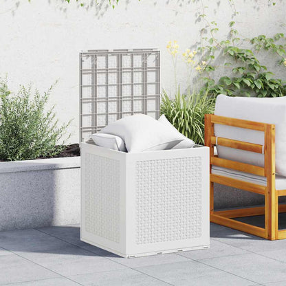 Gartenlagerbox mit Speicher Weiß 55 x 53 x 57 cm Polypropylen